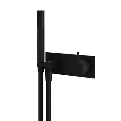 Inbouw Douchemengkraan Hotbath Cobber X Met Doucheslang en Handdouche Mat Zwart