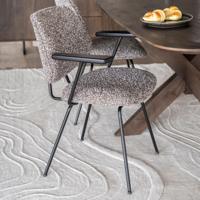 Eleonora Jon eetkamerstoel met arm Maywood Taupe - thumbnail