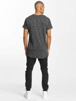Urban Classics / t-shirt Long Space Dye Turn Up in zwart - thumbnail