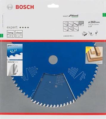 Bosch Accessoires Cirkelzaagblad expert for Wood 260x30x2.8/1.8x80 T - 2608644091 - thumbnail