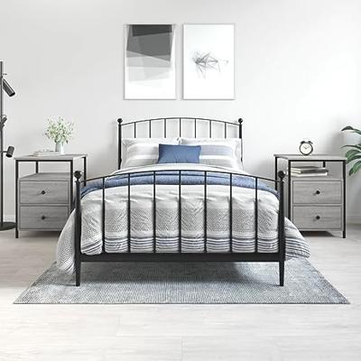 Nachtkastjes 2 st 44x45x60 cm bewerkt hout grijs sonoma eiken