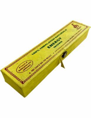 Tibetaanse Energy Wierookstokjes Lotus Houdertje Gele Doosje