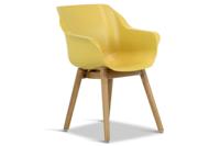 Hartman Tuinstoel 'Sophie Teak' met armleuning, kleur Geel - thumbnail