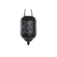 Lykta DKD Home Decor Bruin Zwart Metaal Kristal Touw Loft 22 x 22 x 43 cm - thumbnail