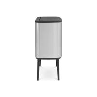 Brabantia 316081 vuilnisbak 33 l Rechthoekig Roestvrijstaal Zwart, Roestvrijstaal - thumbnail