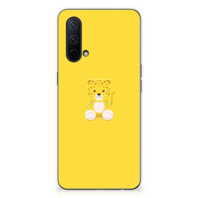 OnePlus Nord CE 5G Telefoonhoesje met Naam Baby Leopard OnePlus Nord CE 5G Telefoonhoesje met Naam Baby Leopard