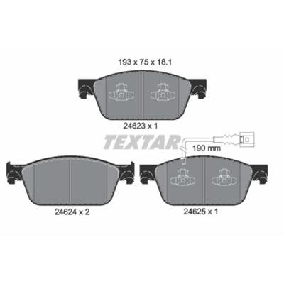 Remblokkenset, schijfrem 2462301