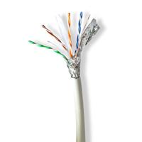 Nedis CCBG8538GY100S Netwerk Kabel Rol Cat6a Solid S/ftp Koper 100.0 M Binnenshuis Rond Lszh Grijs Gift Box - thumbnail