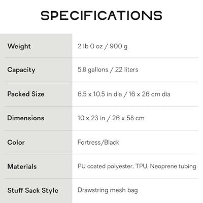 Nemo Helio LX Campingdouche Fortress/Silt/Black 22L Nemo Helio LX Campingdouche Fortress/Silt/Black 22L