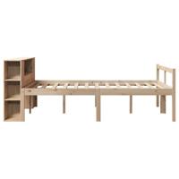 Bed met boekenkast zonder matras massief grenenhout 160x200 cm - thumbnail
