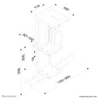 Neomounts CPU-D075BLACK/LK Desktop montage beugel - thumbnail