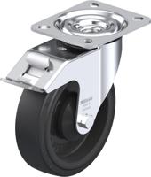 Blickle L-POEV 125KA-FI Zwenkwiel met rem Wieldiameter: 125 mm Draagvermogen (max.): 250 kg 1 stuk(s) - thumbnail