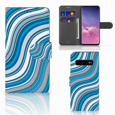Samsung Galaxy S10 | Telefoon Hoesje | Waves Blue Samsung Galaxy S10 | Telefoon Hoesje | Waves Blue