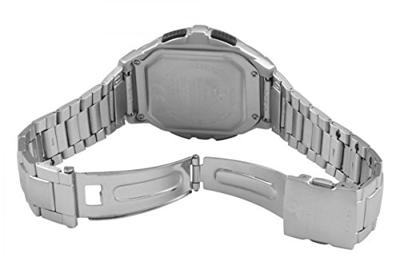 Casio WV-58DE-1AVEG Horloge Zendergestuurd (l x b x h) 53.4 x 43.7 x 12 mm Zilver Materiaal (behuizing): RVS, Hars Materiaal (armband): RVS