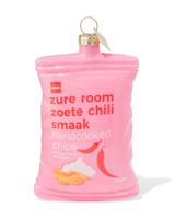 HEMA Kersthanger 10.5cm glas chips - thumbnail