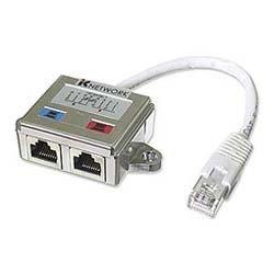 Intellinet 504195 tussenstuk voor kabels 2 x RJ45 RJ45 Zilver, Wit