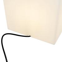 QAZQA Moderne buitenlamp wit 30 cm vierkant IP44 - Nura - thumbnail