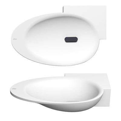 Clou First fonteinkom 38.8x24.6cm kraangat rechts Aluite Wit mat CL/03.10100 Clou First fonteinkom 38.8x24.6cm kraangat rechts Aluite Wit mat CL/03.10100