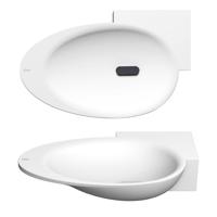 Clou First fonteinkom 38.8x24.6cm kraangat rechts Aluite Wit mat CL/03.10100 - thumbnail