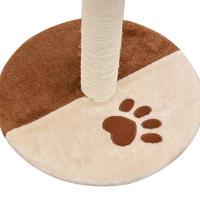 Kattenkrabpaal met sisal krabpaal 40 cm beige en bruin - thumbnail