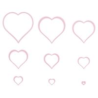 Nellie's Choice • multi frame dies golvend hart 9st. - thumbnail