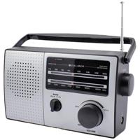 Retro 3000 Draagbare Radio - Batterijen of Netsnoer - AM/FM-radio met Handvat en Koptelefoonaansluiting - Zwart (HPG317R-B) - thumbnail