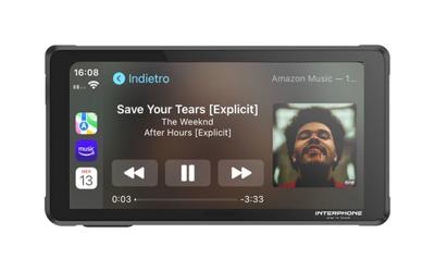 INTERPHONE infotainmentsysteem "ridesync". ridesync car play, android auto