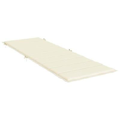 VidaXL Ligbedkussen 186x58x3 cm oxford stof crèmekleurig