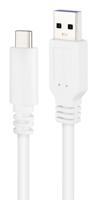Nanocable 10.2.0 USB-kabel 3A USB-C-M 2 m Wit - thumbnail