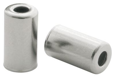 Kabelhoedje Elvedes ø5,0mm messing - zilver (200 stuks)