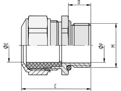 LAPP 52032650 Wartel M40 Nikkel Nikkel 1 stuk(s)