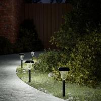 VidaXL Tuinpadverlichting 12 st solar met grondpennen wit - thumbnail