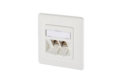 Metz Connect 1309121002-E Netwerkdoos Inbouw (in muur) Inzet met centraalstuk en frame 2 poorten Zuiver wit Metz Connect 1309121002-E Netwerkdoos Inbouw (in muur) Inzet met centraalstuk en frame 2 poorten Zuiver wit