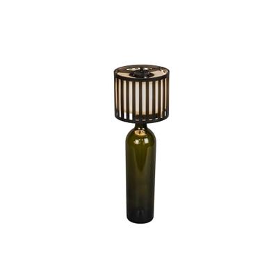 KonstSmide Unieke tafellampBottle zwart oplaadbaar - 7837-752
