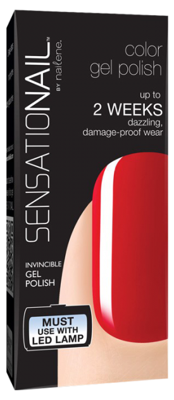 Sensationail gelnagellak - scarlet red