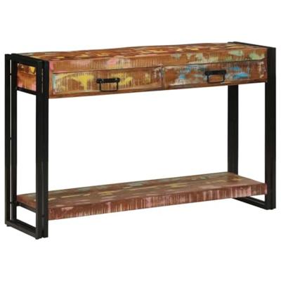 Wandtafel Multikleur 120 x 33 x 75 cm Massief Gerecycled Hout
