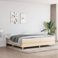 Bedframe stof crmekleurig 200x200 cm - thumbnail