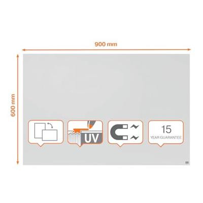 Nobo Infinity randloos whiteboard, staal, magnetisch, 90 x 60 cm Nobo Infinity randloos whiteboard, staal, magnetisch, 90 x 60 cm
