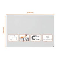 Nobo Infinity randloos whiteboard, staal, magnetisch, 90 x 60 cm - thumbnail