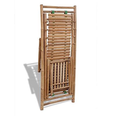 Terrasstoel met voetensteun bamboe