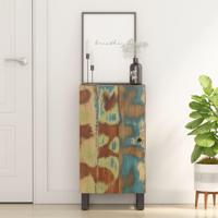 Dressoir met deur 40x31x75 cm massief gerecycled hout - thumbnail