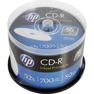 HP CRE00017WIP CD-R blanco 700 MB 50 st. spindel bedrukbaar