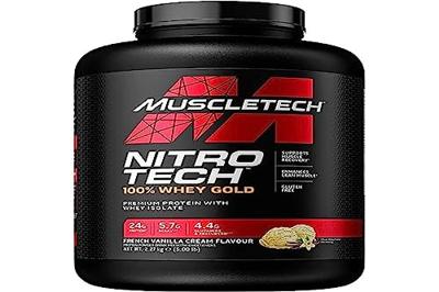 MuscleTech Nitro Tech 100% Whey Gold French Vanilla Flavour (2270 g) MuscleTech Nitro Tech 100% Whey Gold French Vanilla Flavour (2270 g)
