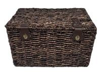 Bakkersmand bruin large 47x31x28 met deksel - thumbnail