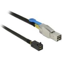 Delock 83618 kabel, Mini SAS HD op Mini SAS HD, 1 m zwart - thumbnail