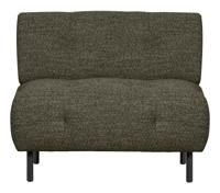 WOOOD Fauteuil 'Lloyd' Geweven stof, kleur Groen Melange - thumbnail