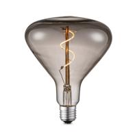 Edison Vintage LED lamp E27 LED filament lichtbron, Spiraal, Flex 14/14/16cm, Rook, Retro LED lamp Dimbaar, 3W 80lm 1800K, warm wit licht, geschikt voor E27 fitting - thumbnail