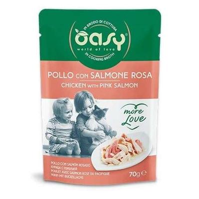 OASY More Love Chicken with salmon - nat kattenvoer - 70g