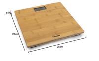 Tristar WG-2432 Personenweegschaal Digitaal Weegbereik (max.): 180 kg Bamboe - thumbnail