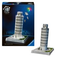 Ravensburger Iconics 3D puzzel Toren van Pisa met licht - 216 stukjes - thumbnail